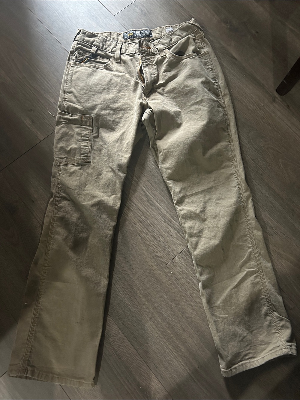 Ariat Men's Olive/Tan Cargo Work Pants